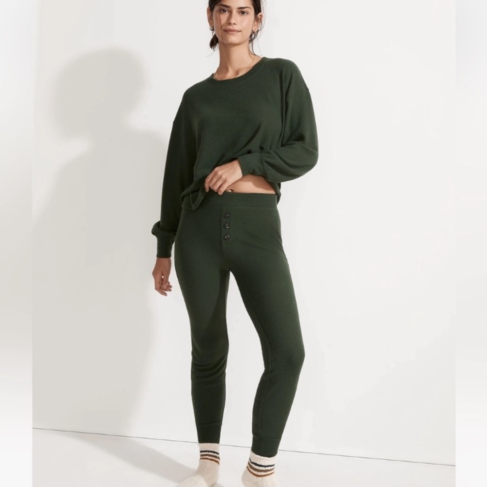 Madewell Brushed Waffle Knit Pajama Set